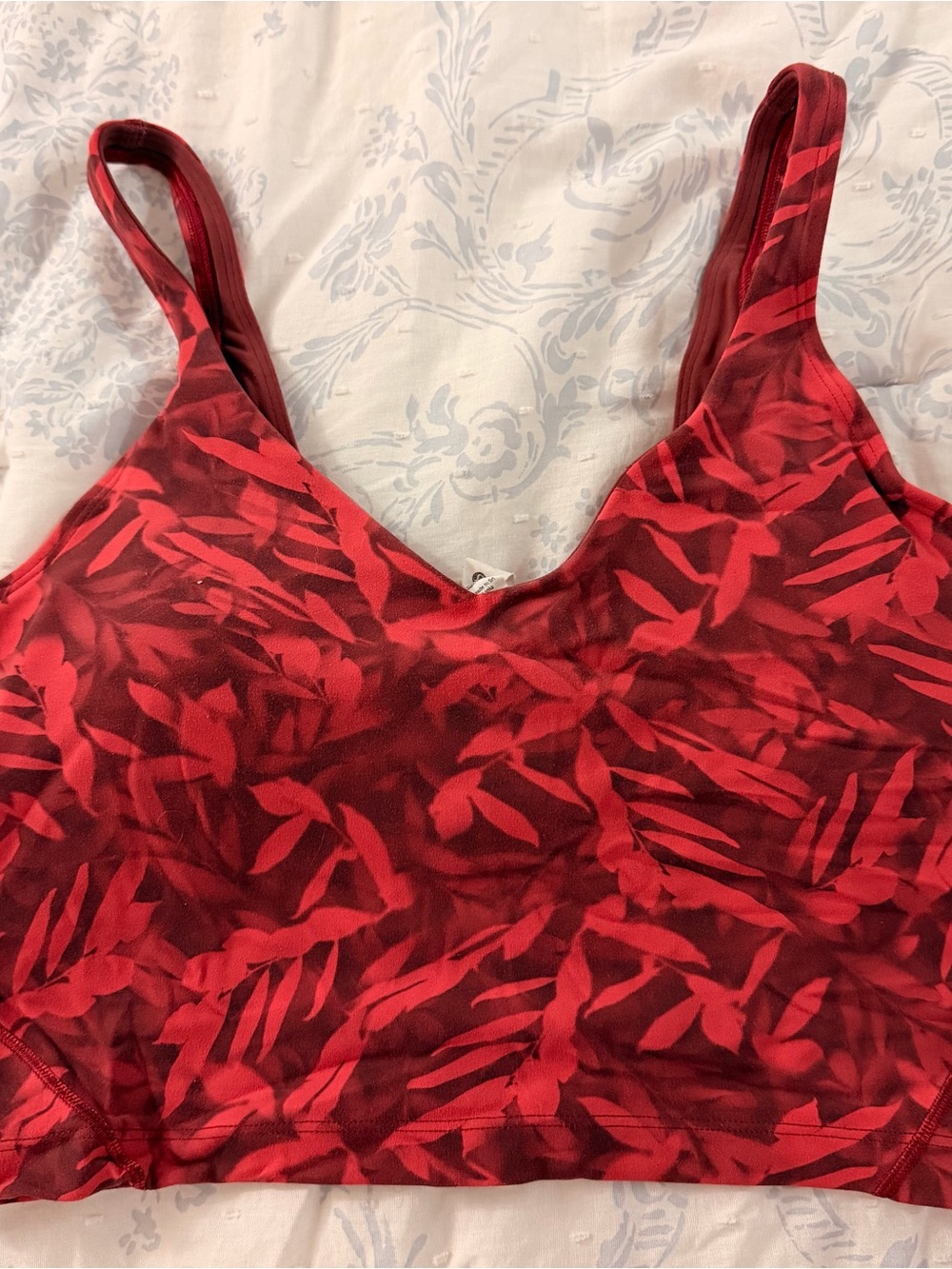 Lululemon Leaf Fireside Red Align Tank Top